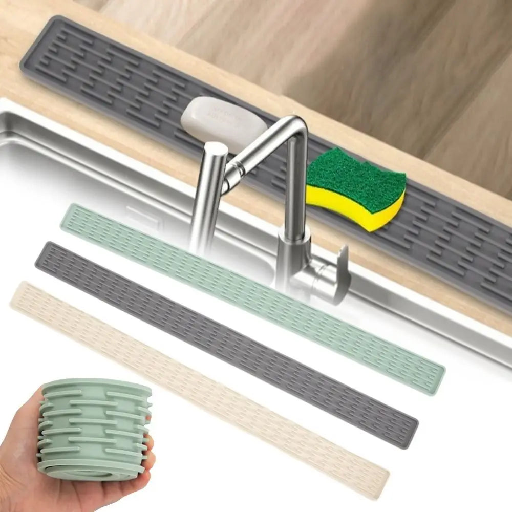 Foldable Silicone Dish Drying Mat – Large Non-Slip Drainer Pad