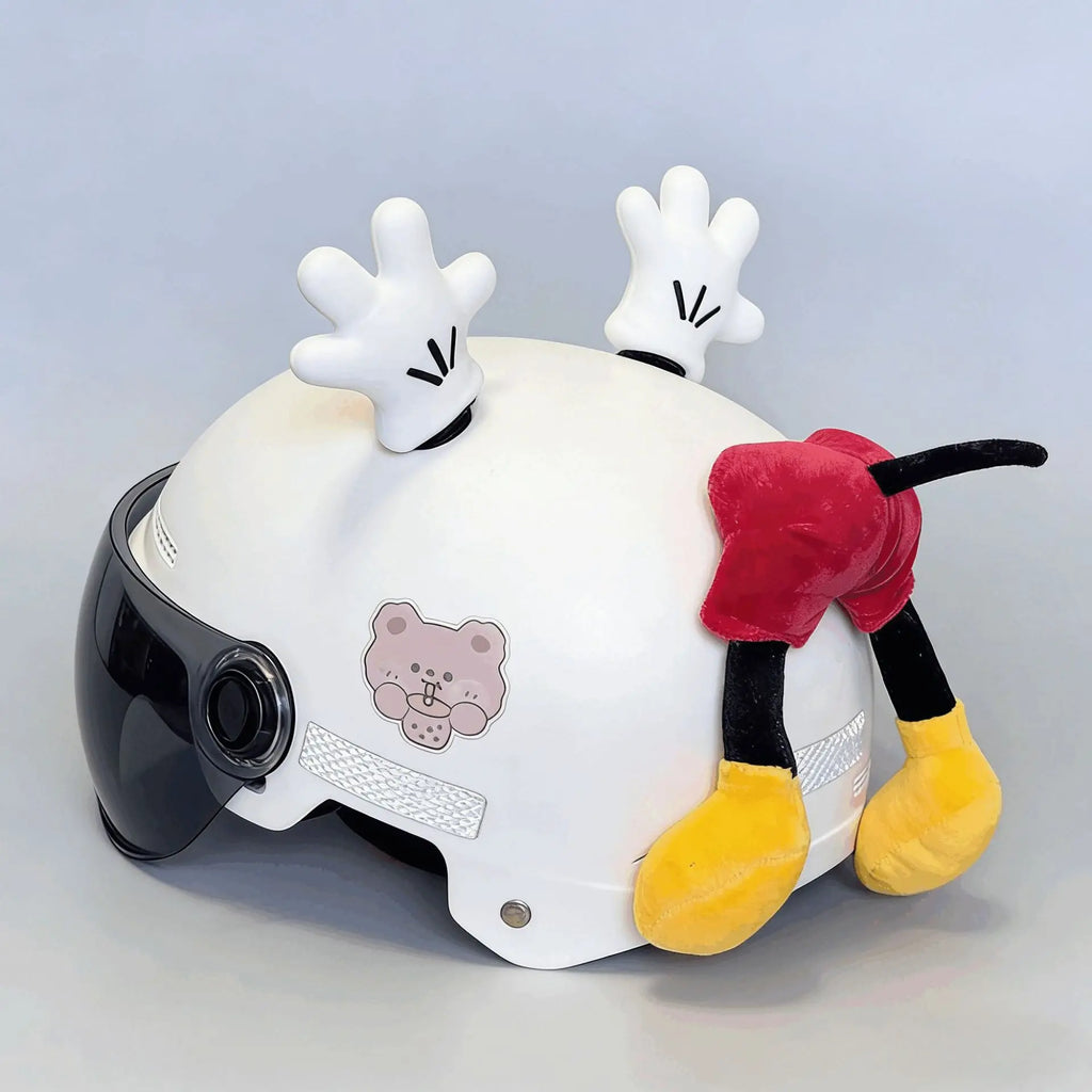 Helmet Decoration Doll Mouse Ears Butt Decoration Cute Doll Motorcycle Helmet Decoration Oasis Select