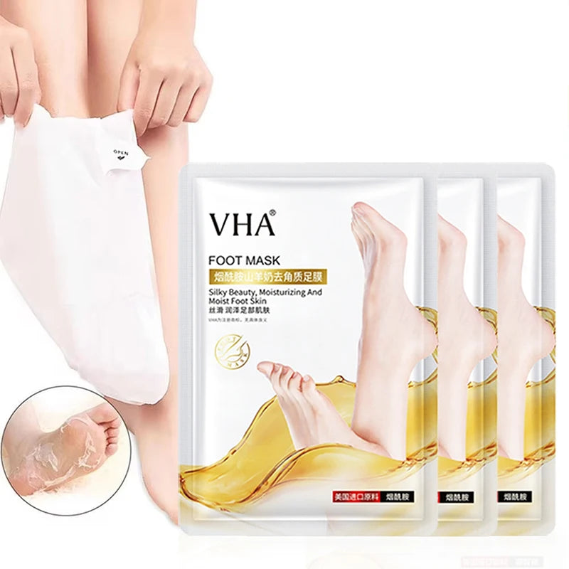 Goat Milk Exfoliating Foot Mask – Remove Dead Skin & Moisturize Exfoliating Foot Mask Oasis Select