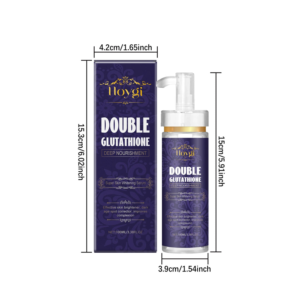 Hoygi Double Glutathione Serum – Brighten & Fade Dark Spots Face Brightening Serum Oasis Select