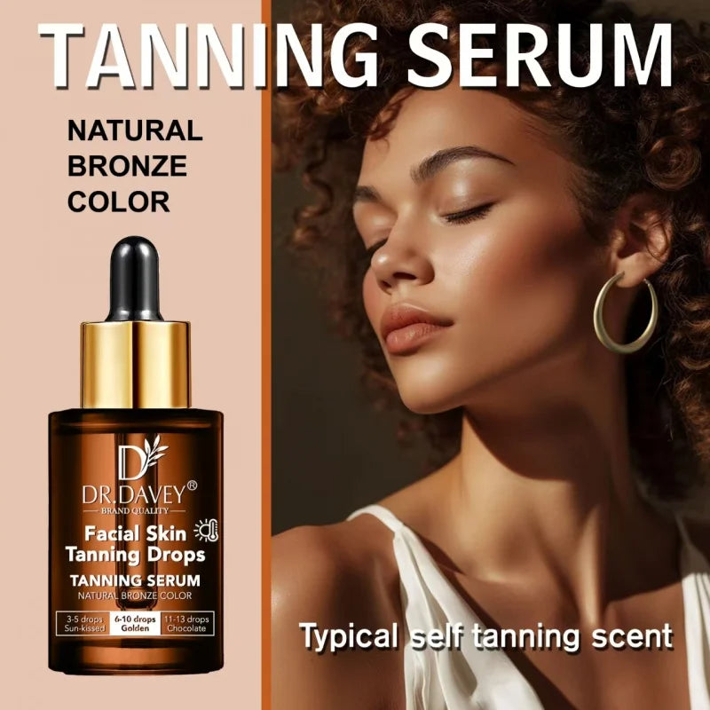 DR.DAVEY Sunless Tanning Serum 2×30ml | Bronzing & Moisturizing