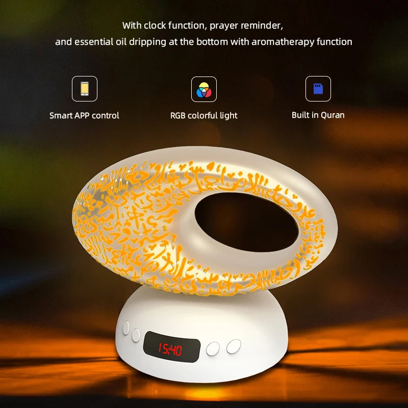 Azan Clock Quran Bluetooth Speaker & LED Night Light | AyeBeau