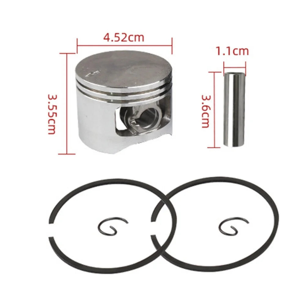 Chainsaw Cylinder Assembly 58mm For Piston Needle Bearing Set Kit Compatible For 5200 Saw Parts Oasis Select