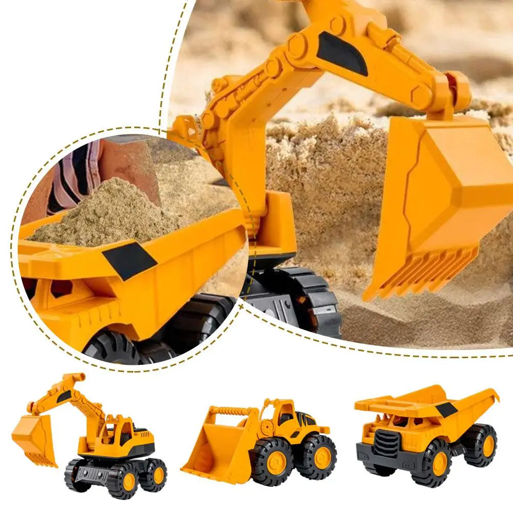 Inertial Driving Construction Truck Toy Beach Digger Bulldozer Tipper Early Education Construction Vehicles Toys Kids Toys Oasis Select