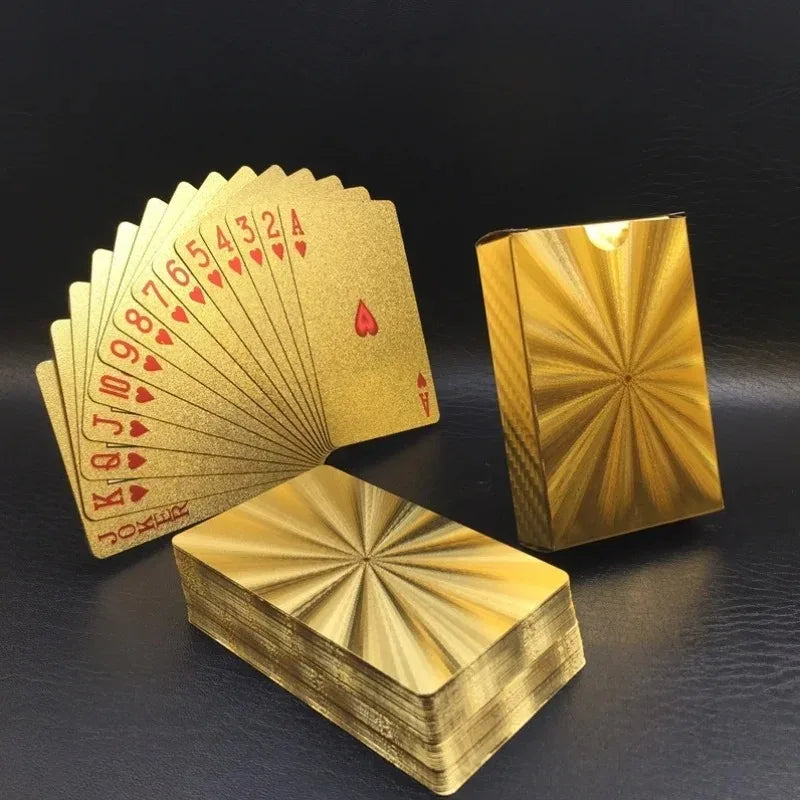 Poker PVC Black Grid Thickened Poker Board Game Cards Waterproof Folding Resistant Wear Resistant Plastic Cards Oasis Select