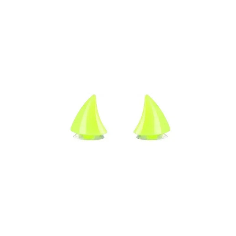 Motorcycle Helmet Cute Corner Rubber Horn Decoration Motocross Full Face Off Road Helmet Decoration Moto Car Accessories Oasis Select Yellow-1set