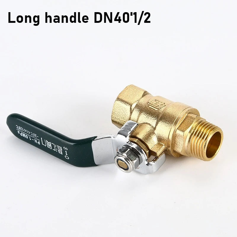 Brass valve with inner and outer teeth pneumatic ball valve all copper high-pressure copper full bore water treatment switch Oasis Select DN40 1 2 1pcs