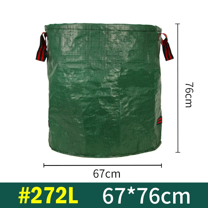 Outdoor Garden Leaf Branch Collection Bag Thickened Leaf Litter Bag Garden Waste Collection Bag Folded Oasis Select 272L(67cm 76cm)