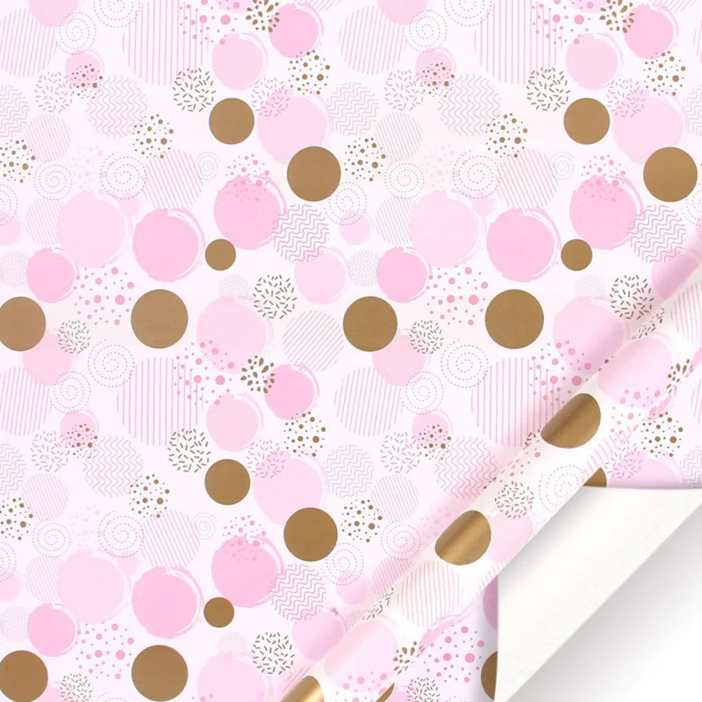 Pink Glitter Marble Christmas Wrapping Paper | DIY Gift Wrap