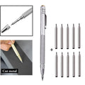 11PCS Alloy Scribe Pen Carbide Scriber Pen Metal Wood Glass Tile Cutting Marker Pencil Metalworking Woodworking Hand Tools Oasis Select 1SET