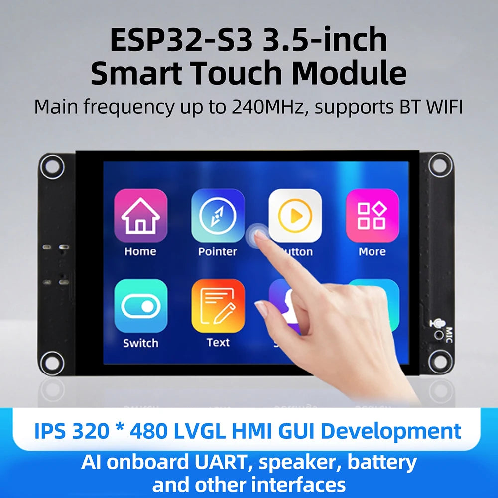 ESP32-S3 3.5-inch IPS 320*480 Touch LED Display Module Supports XiaoZhi AI WIFI Bluetooth Development Board 16M QSPI Flash Oasis Select