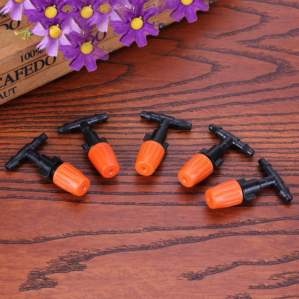 10-Pack Misting Nozzles & Tee Connectors – Drip Irrigation Kit Drip Irrigation Nozzles Oasis Select