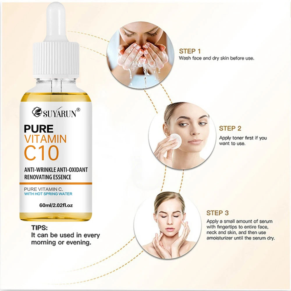 SUYARUN 10% Vitamin C Face Serum – Brightening & Anti-Aging Vitamin C Face Serum Oasis Select