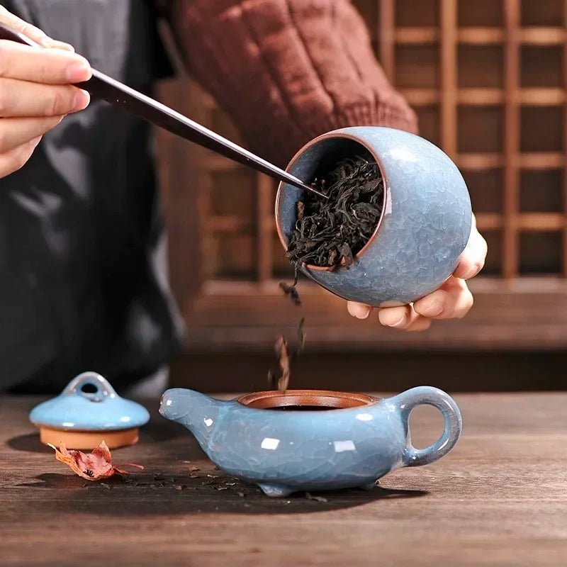 Ceramic Caddies Tea Container Coffee Canister Porcelain Tea Caddy Tea Storage Box Container Oasis Select