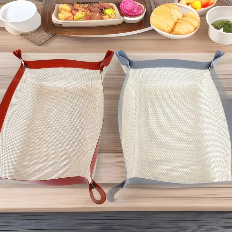 Baking Mat Silicone Leakproof Cookie Tray Non-stick Baking Basket Heat Resistant Oven Liner Home Kitchen Tools Baking Mat Oasis Select