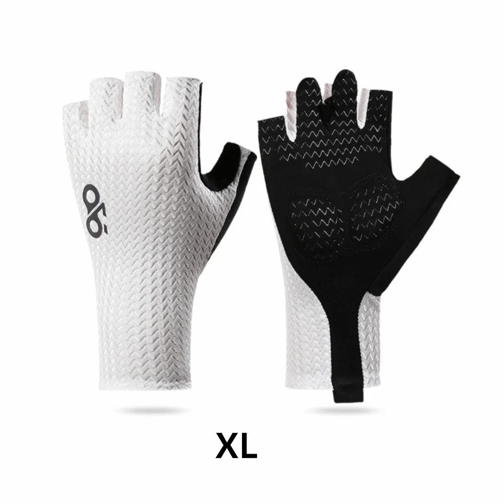 Summer Breathable Cycling Gloves Anti-Slip Wear-Resistant Road Bike Glove Shockproof Motorcycle Glove Cooling Sport Gear Oasis Select White-XL 2