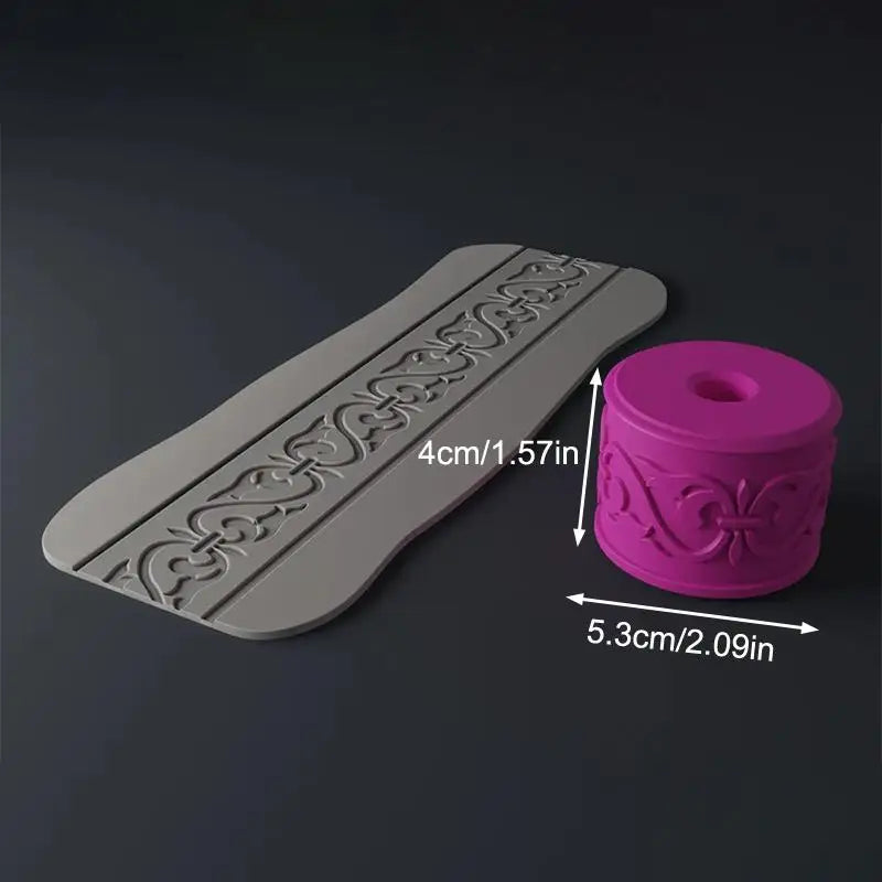 Clay Stamp Rollers Renaissance Patterns Ceramic Texture Wheel Press Mold Roller Tool DIY Clay Tools Art Decor Handcrafts Oasis Select