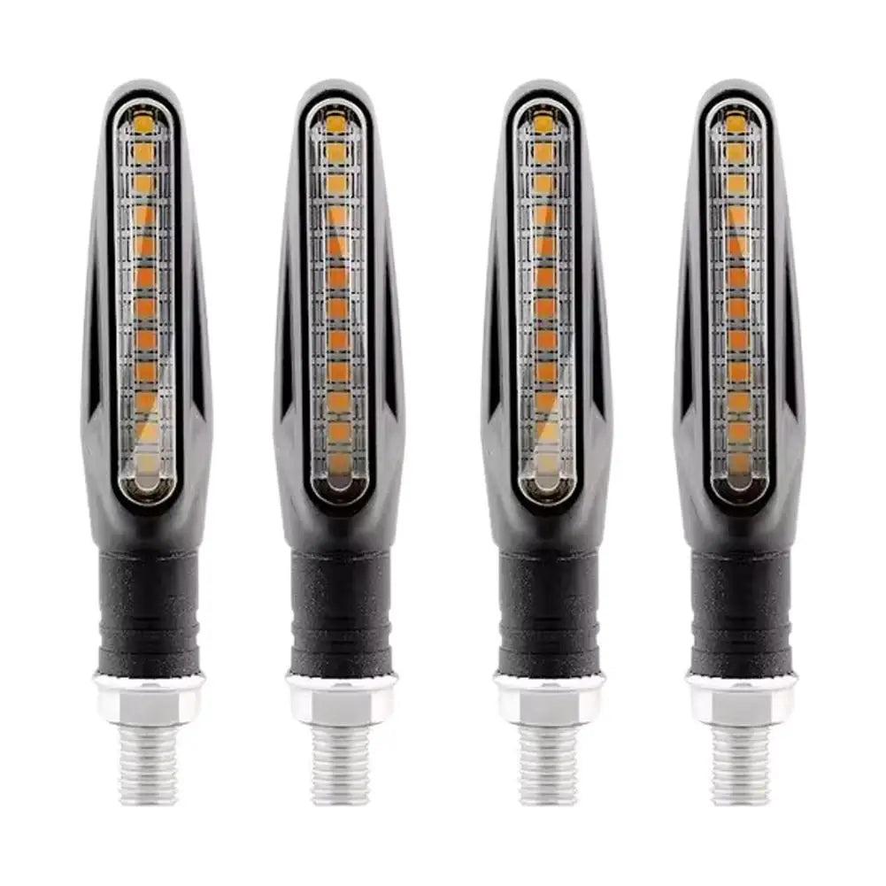 Motorcycle LED Turn Signal Lights – Amber Indicators 2/4 Pack