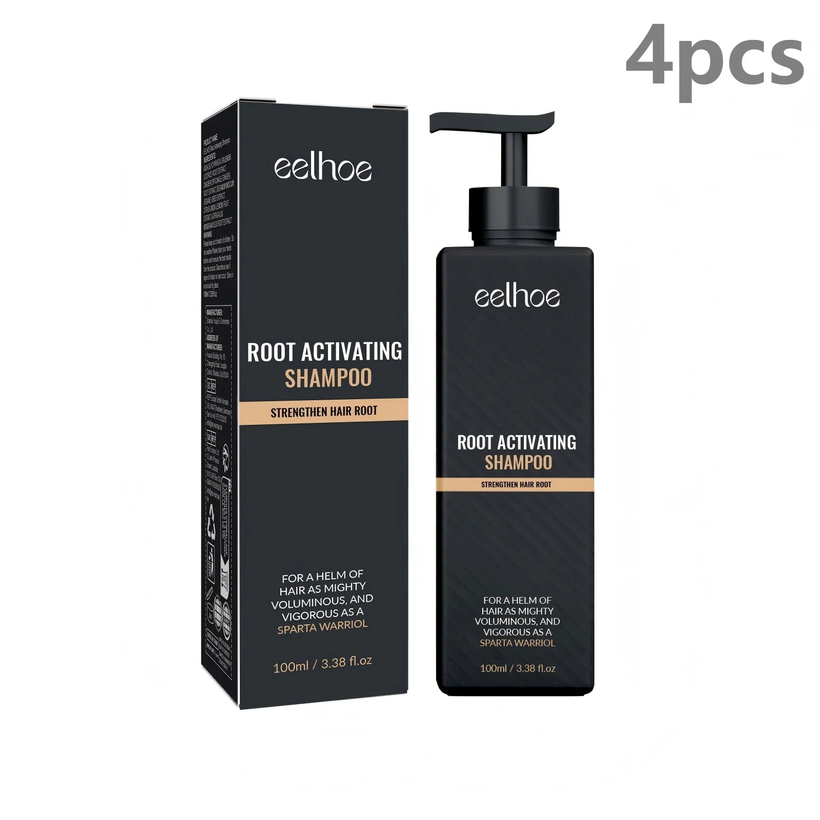 EELHOE Root Activating Strengthening Hair Shampoo 100ml Hair Growth Shampoo Oasis Select 4pcs