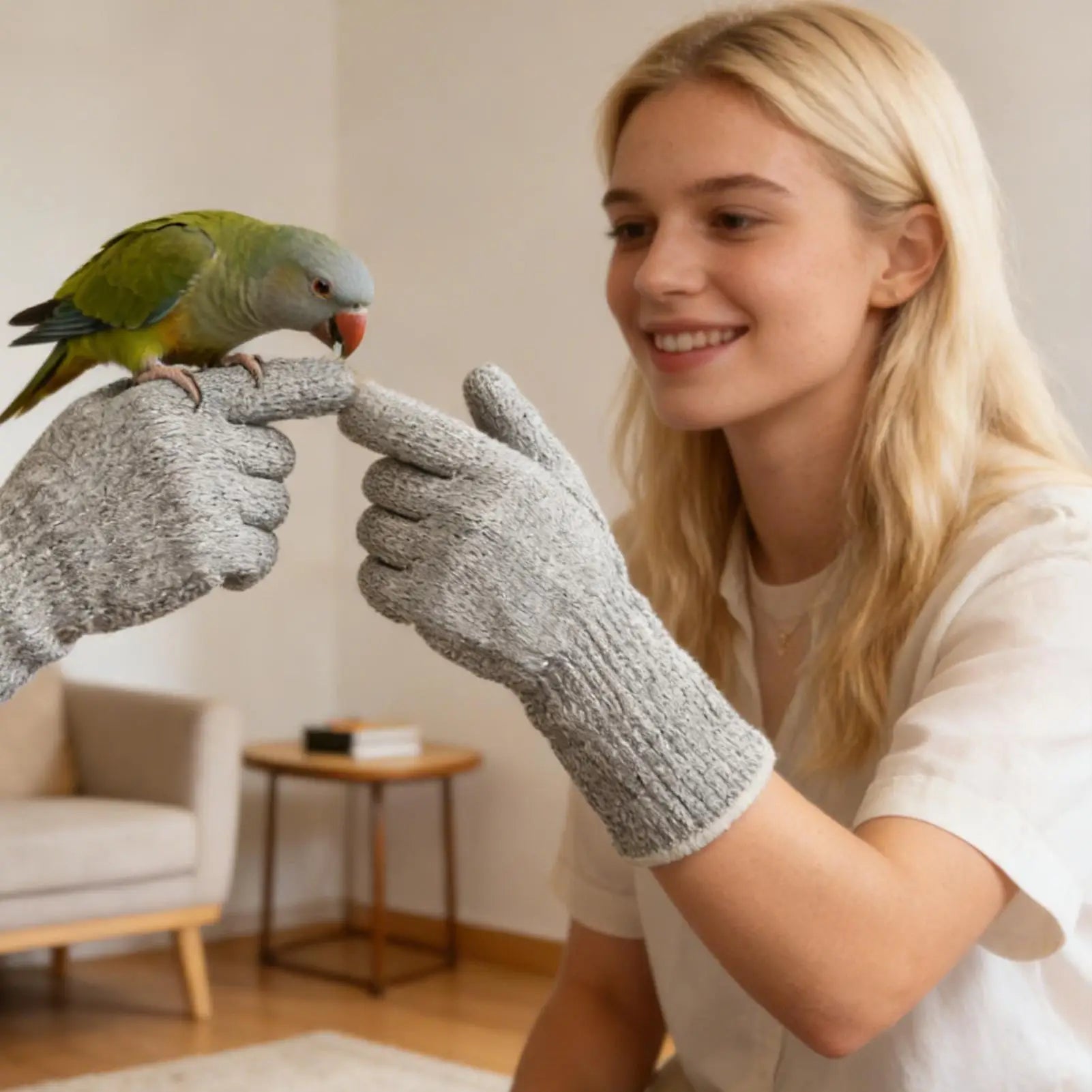 Cat Protection Gloves Scratch Resistant Bite Proof Multipurpose Guard Cat Gloves Bite Proof forGrooming Pet Parrot Bird Training Oasis Select
