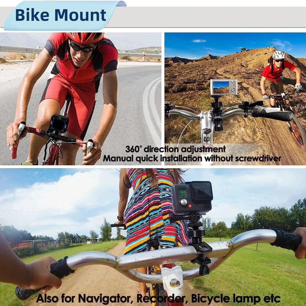 Bike & Motorcycle GoPro Phone Handlebar Mount – O-Ring Bracket
