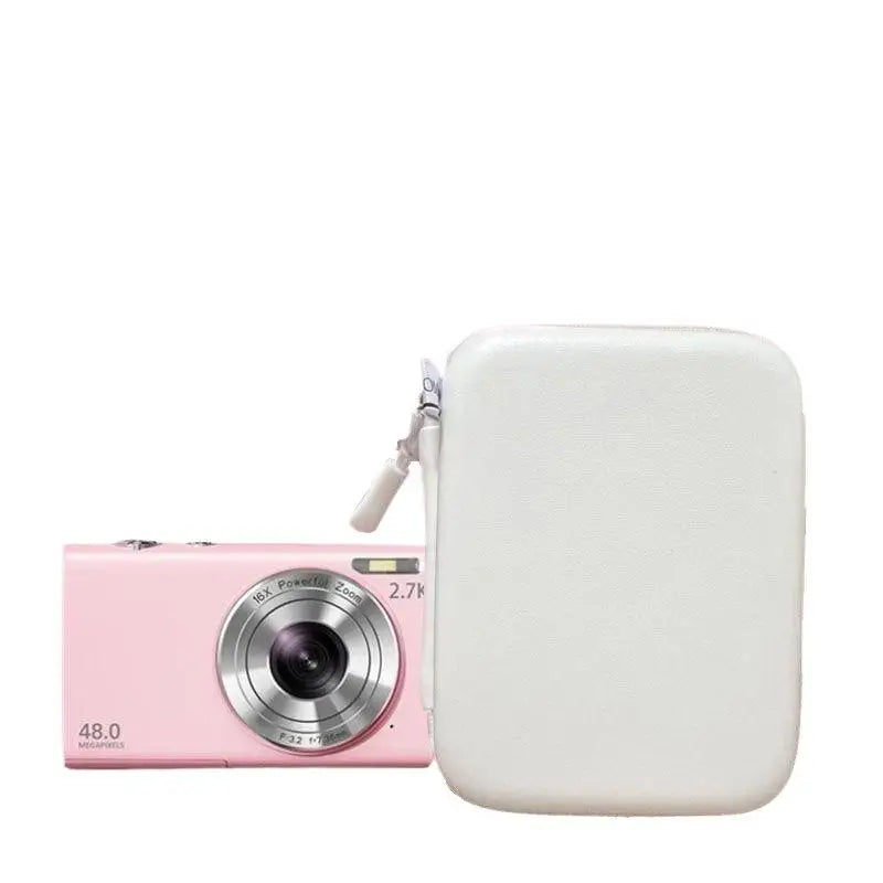1Pcs Mini CCD Cameras Protective Case With Travel Cover Mesh Pocket For Accessories And SD Cards Digital Camera Bag Oasis Select