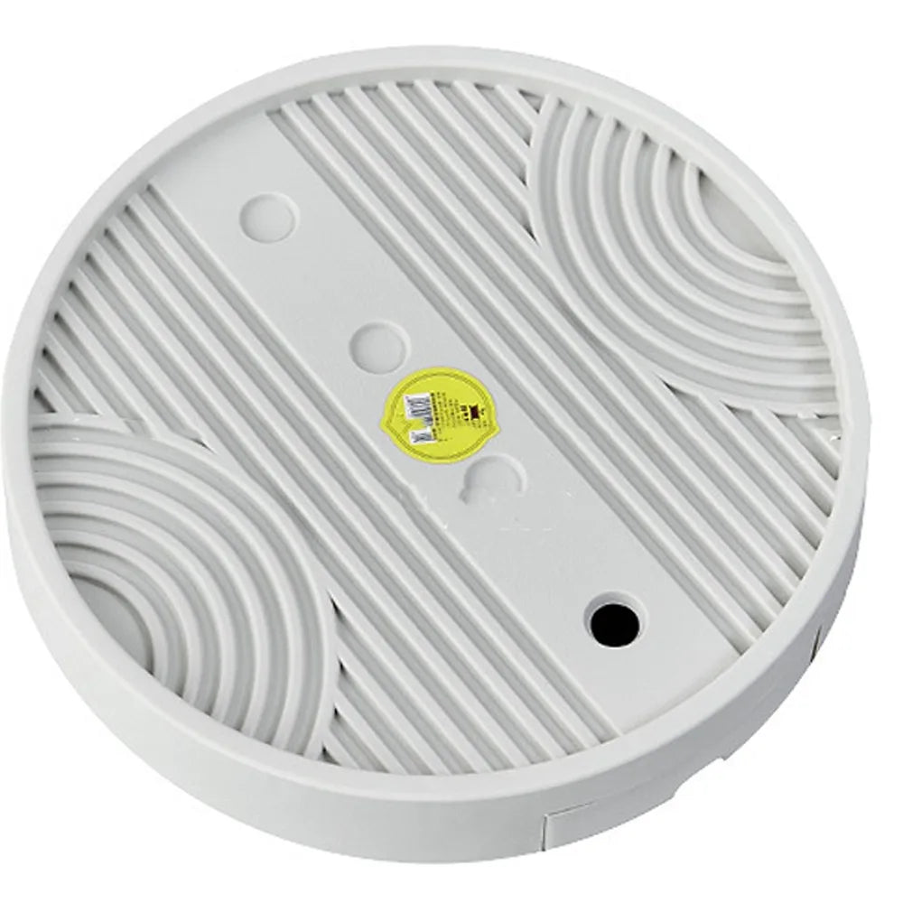 Round Movable Plant Stand with Drainage Tray | Heavy Duty Rolling Plant Stand Oasis Select White-29.5cm-