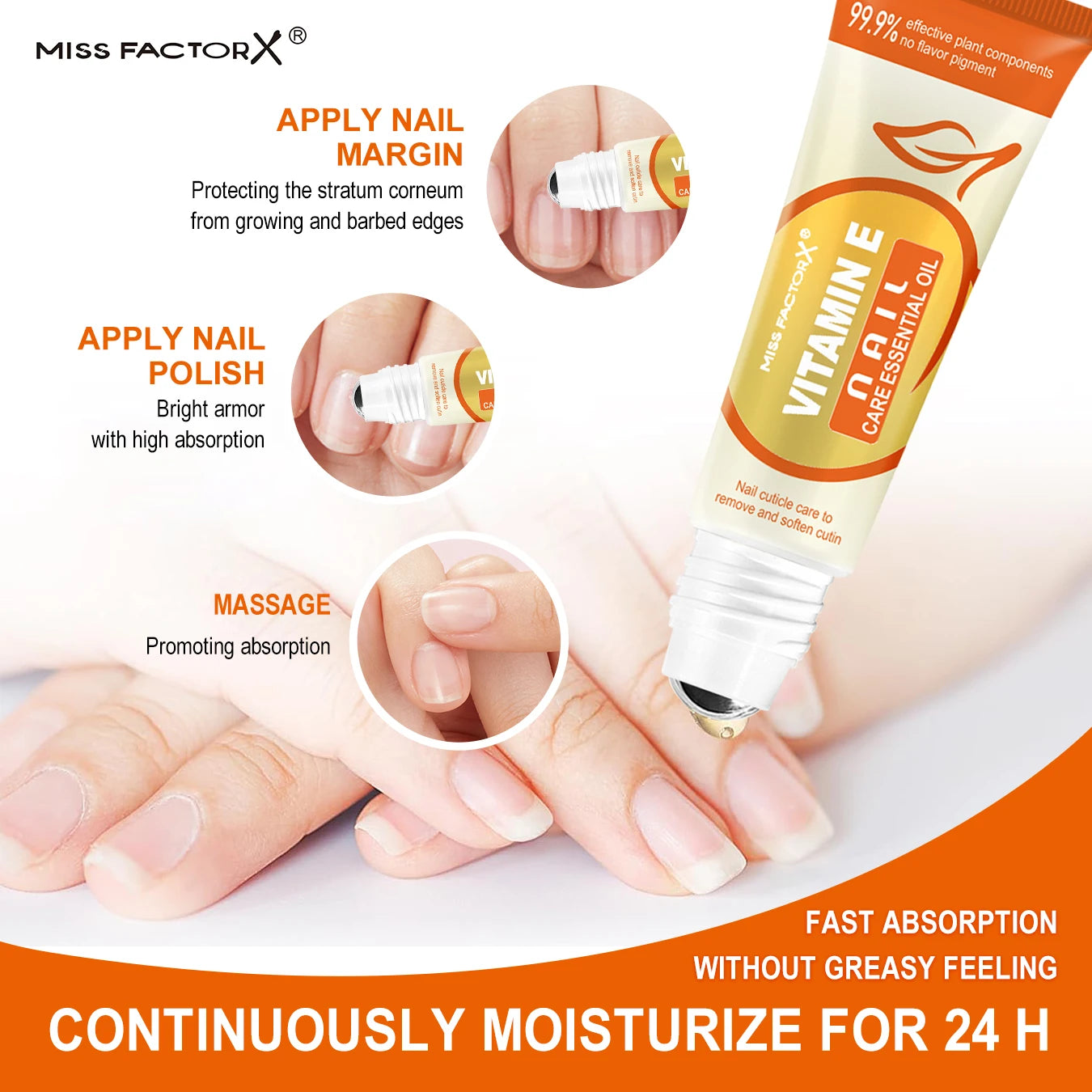 Vitamin E nail nails, dead leather care essential oils 12ml containing a variety of effective plant component rolling bead massa Oasis Select
