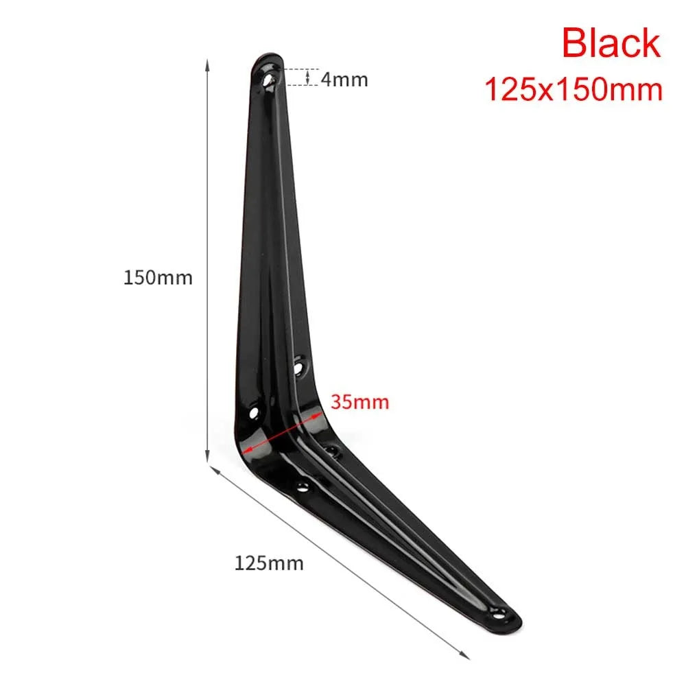 Metal Triangular Wall Bracket L-Shape Corner Shelf Support 4–14"
