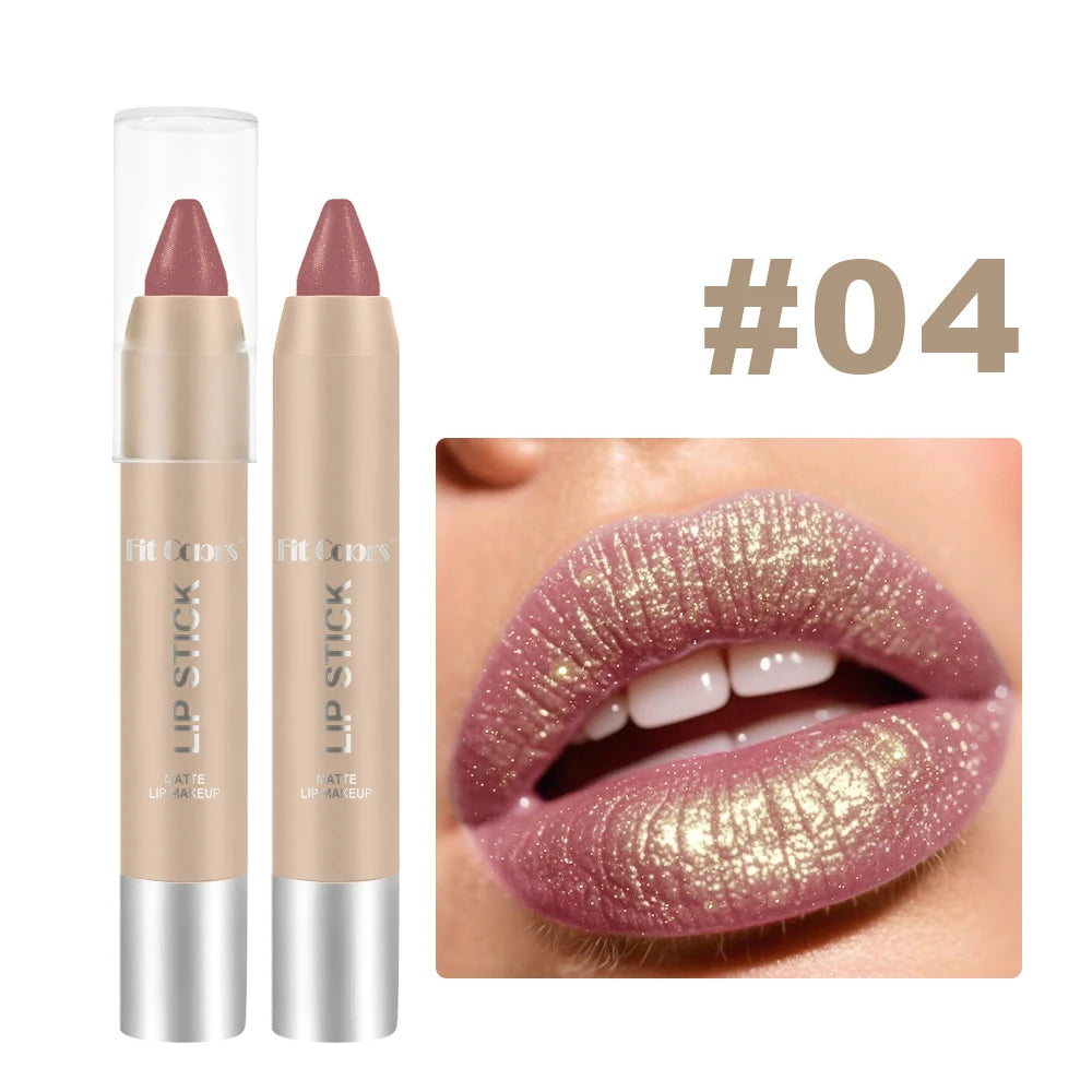 Fit Colors Metallic Pearl Lipstick – Waterproof & Volumizing Metallic Pearl Lipstick Oasis Select 04