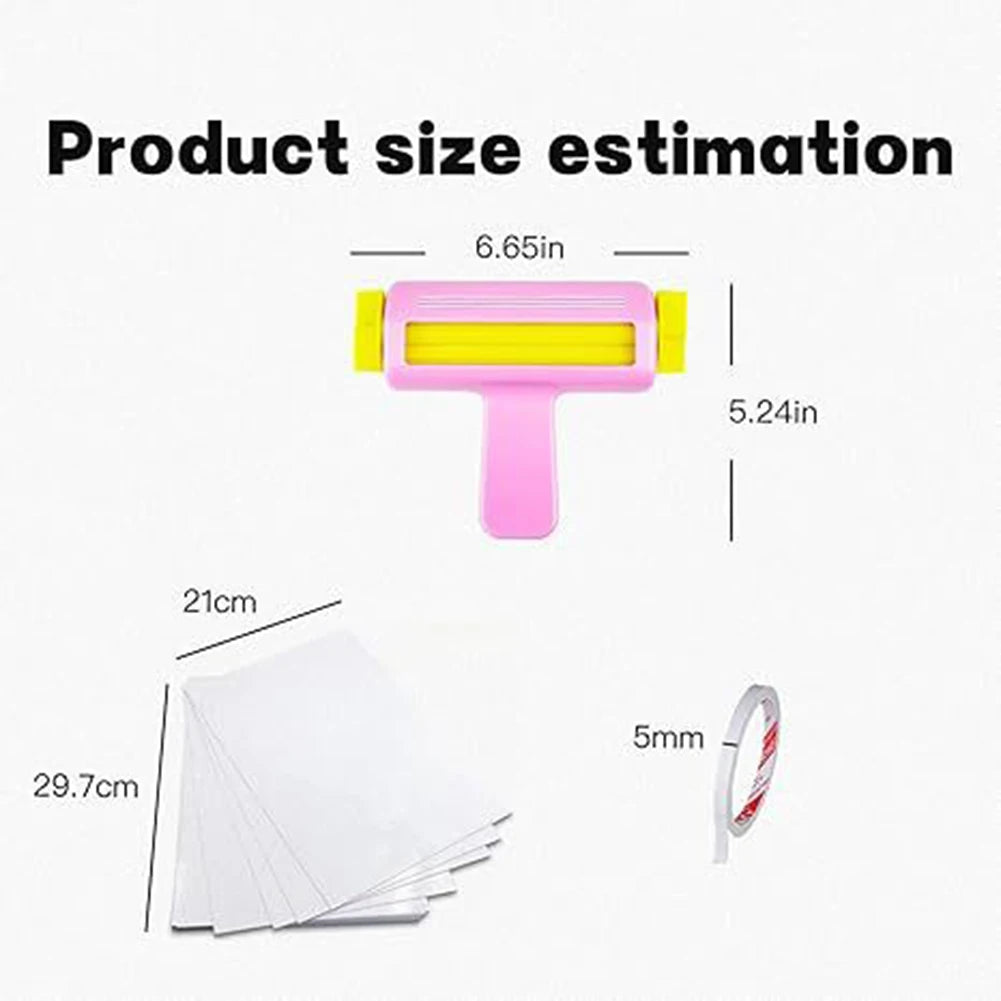 Creative Paper Crimper Set with 50 Sheets Glossy Inkjet Photo Paper and Strong Double Sided Tape for Craft Projects Oasis Select