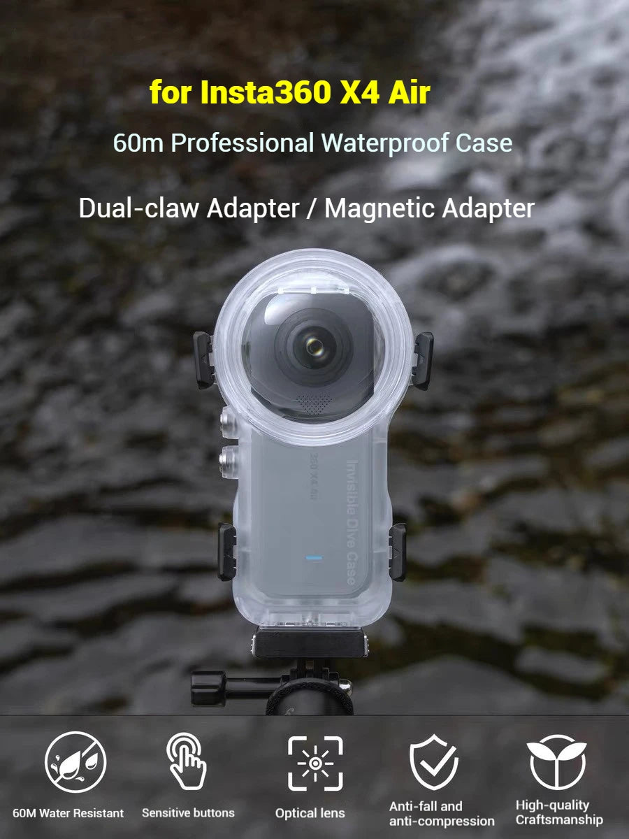 Insta360 X4 Air Waterproof Dive Housing – 50m Underwater Case
