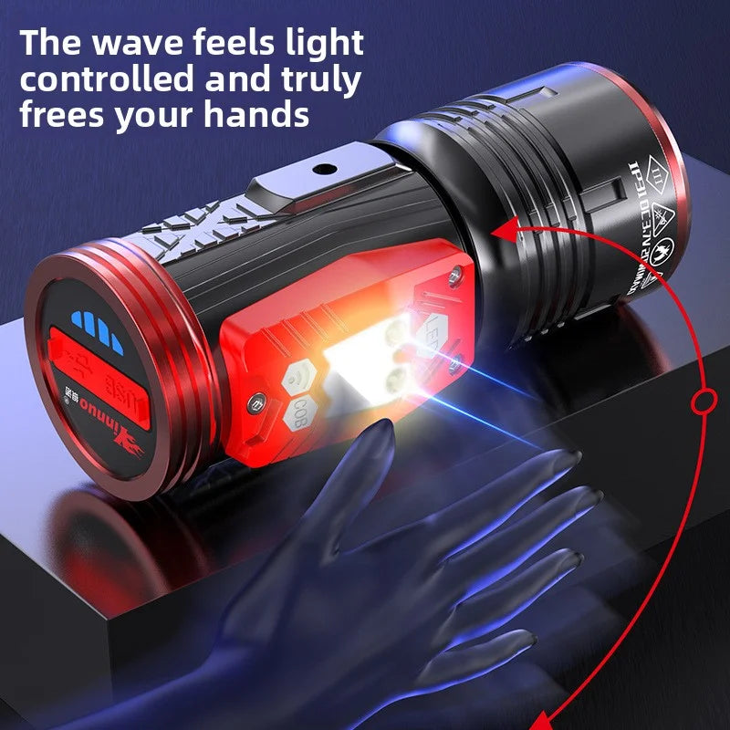 SHINEKNOT 4-Color Night Fishing Flashlight | 1200LM Waterproof