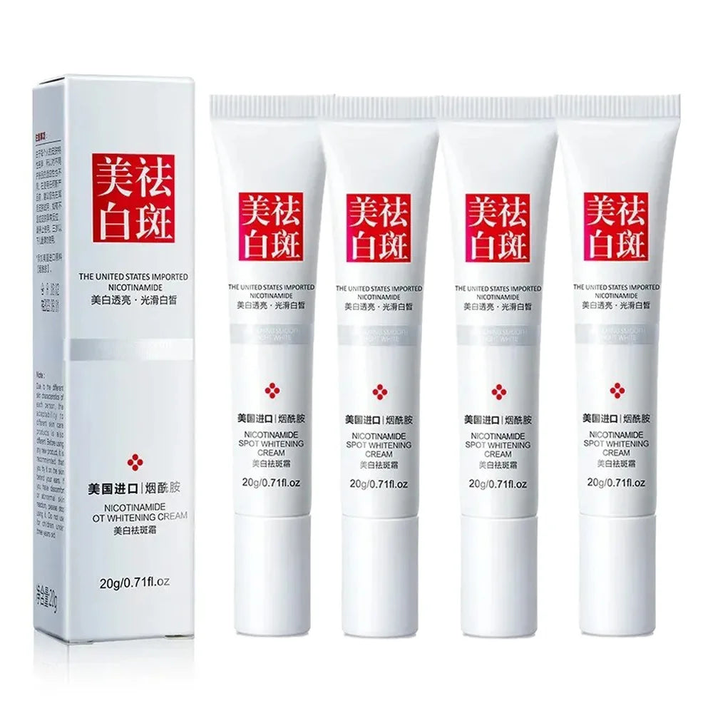1/2/3/4pcs Whitening Cream Anti Freckle Face Cream Anti-Spot Niacinamide Vitamin E Improve Dullness Fast Brighten Nourish Skin Oasis Select 4pcs