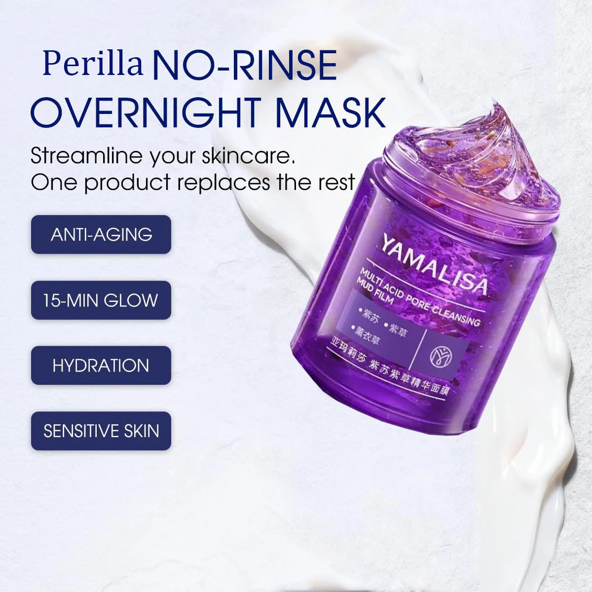 Perilla & Lavender Brightening Gel Face Mask 100g