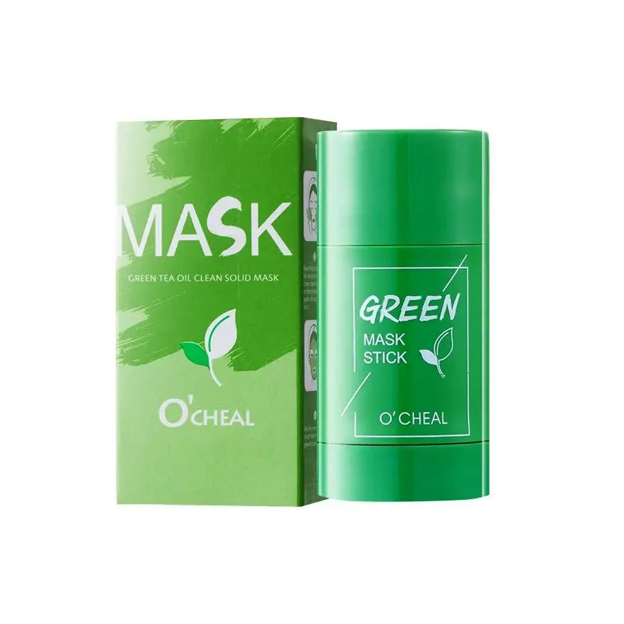 Natural Green Tea Facial Mask Stick Oil Control Mud Cream Hydrating Blackhead Removal Pore Refining Skin Care Oasis Select