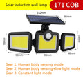 Solar 3-Head LED Outdoor Wall Light | Motion Sensor IP55