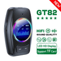 RGB Bluetooth 5.4 Audio Transmitter Receiver LED Display Hifi Music Wireless Adapter With Mic 3.5MM AUX TF Card Play For TV Car Oasis Select Standard Edition