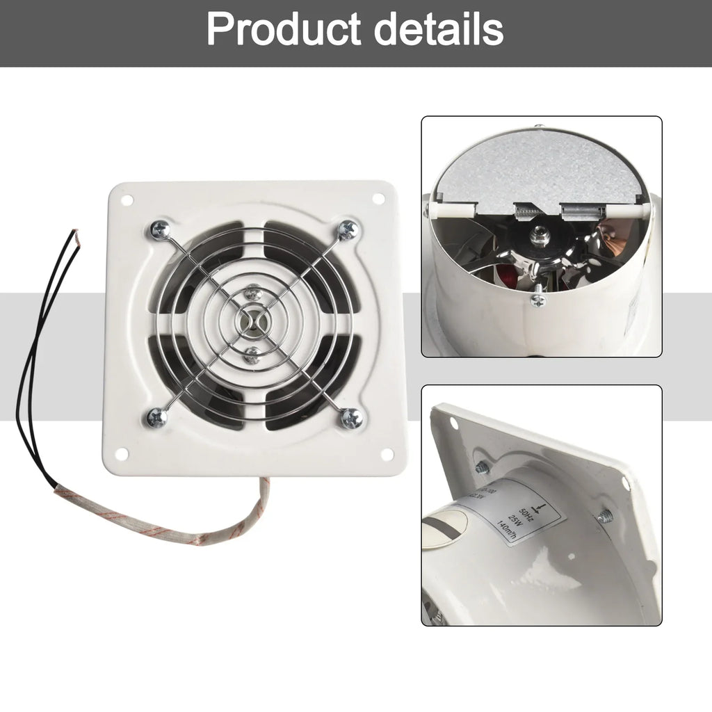 4In Bathroom Ventilation Fan Air Vent Exhaust Fan Toilet Bath Kitchen 25W Home BATHROOM Supplies Replacement Accessories Oasis Select