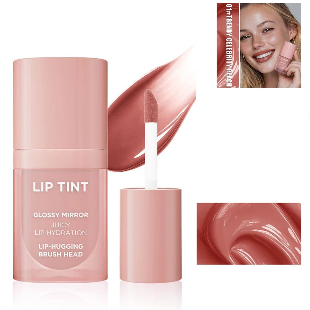 6 Colors Glossy Mirror Juicy Lip Tint Waterproof Non-stick Cup Long Lasting Moisturizing Lipstick High Shiny Lip Gloss Cosmetics Oasis Select TRENDY CELEBRITY