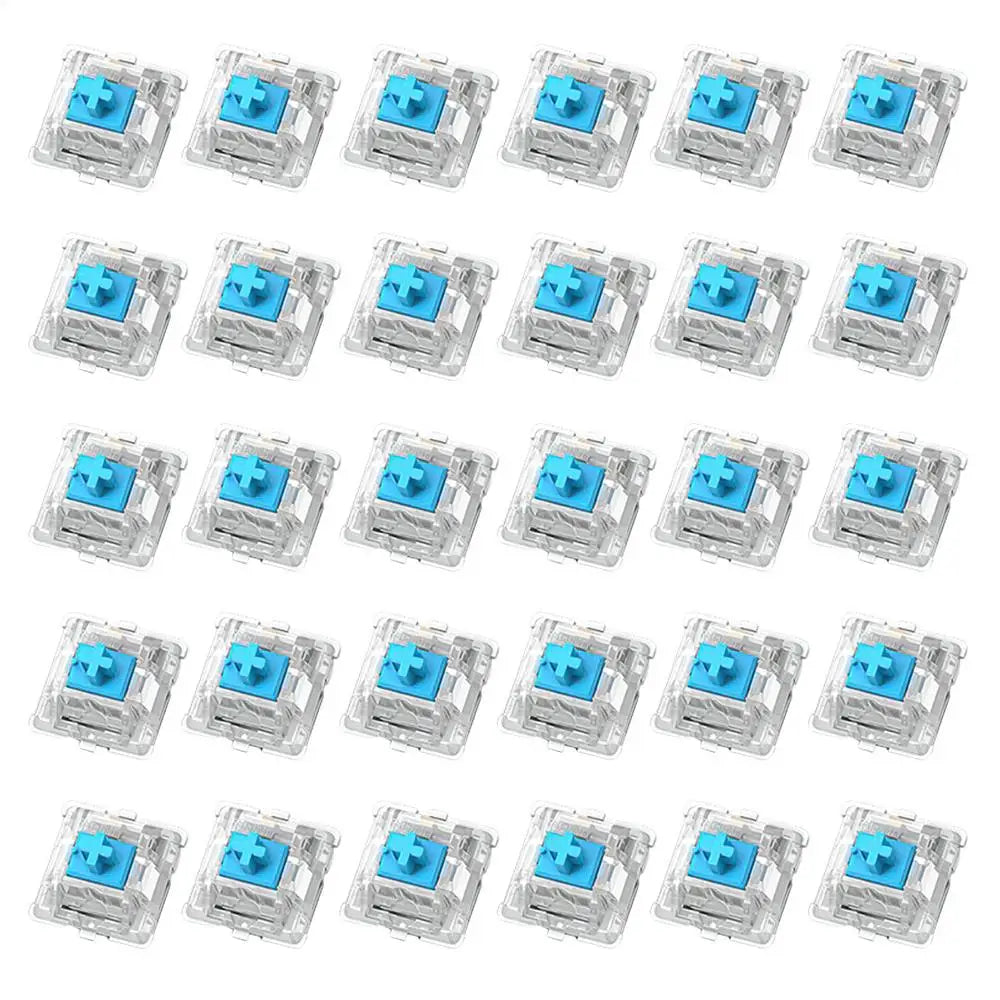 Mechanical Keyboard Switches DIY Keyboard Switchs Mechanical Keyboard Axis Mechanical Key Switchs Axis 30Pc Cross Shaft Switches Oasis Select Cyan