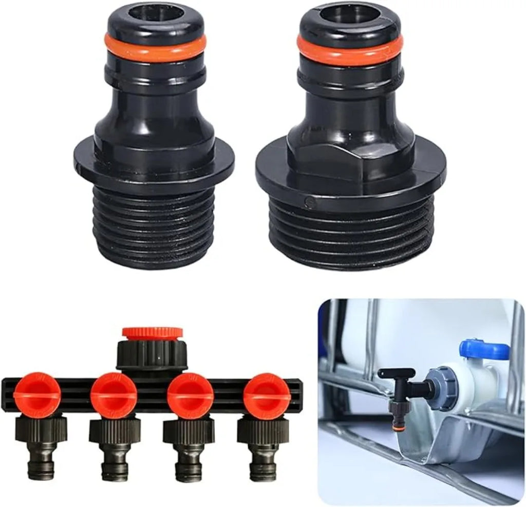 10PCS High Quality Plastic Hose Connector 3/4'' Garden Hose Quick Adapter Fittings Gardening Car Washing Watering Tool Oasis Select