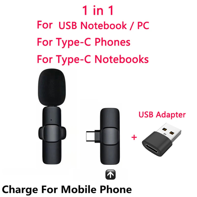 AyeBeau Dual Wireless Lavalier Mic for iPhone & Android