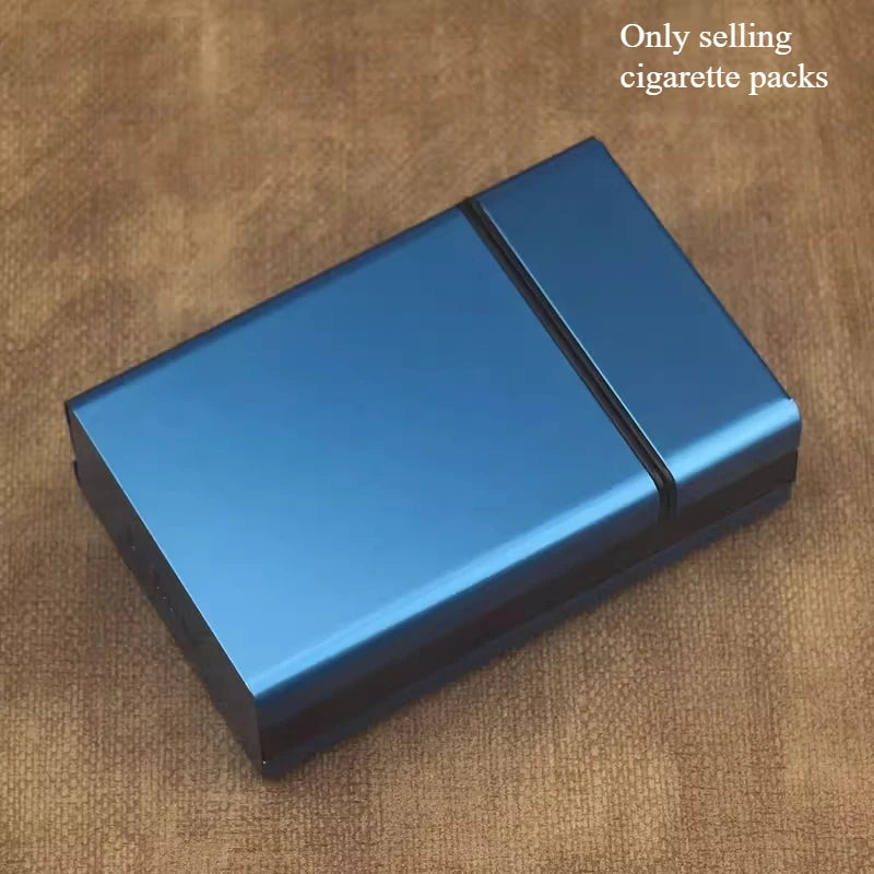 Automatic Pop-up Cigarette Box Soft Pack Protective Shell Thick Cigarette for Men and Women Extended Thin Cigarette Clip Oasis Select blue - Soft