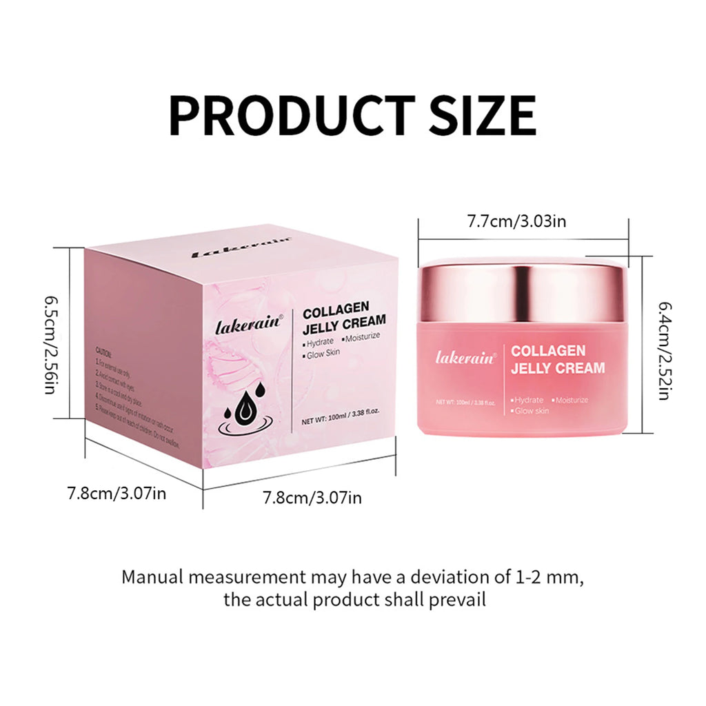 100ml Collagen Jelly Face Cream, Moisturizing Firming Anti-Aging, Brightening Wrinkle Remover Skin Care Oasis Select