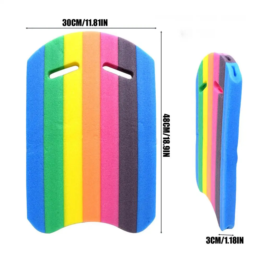 Swim Aid Board Swimming Kick board EVA Lightweight Pool Swim Aid Kick board For Adults Kids EVA Swimming Training Kick board Oasis Select rainbow float