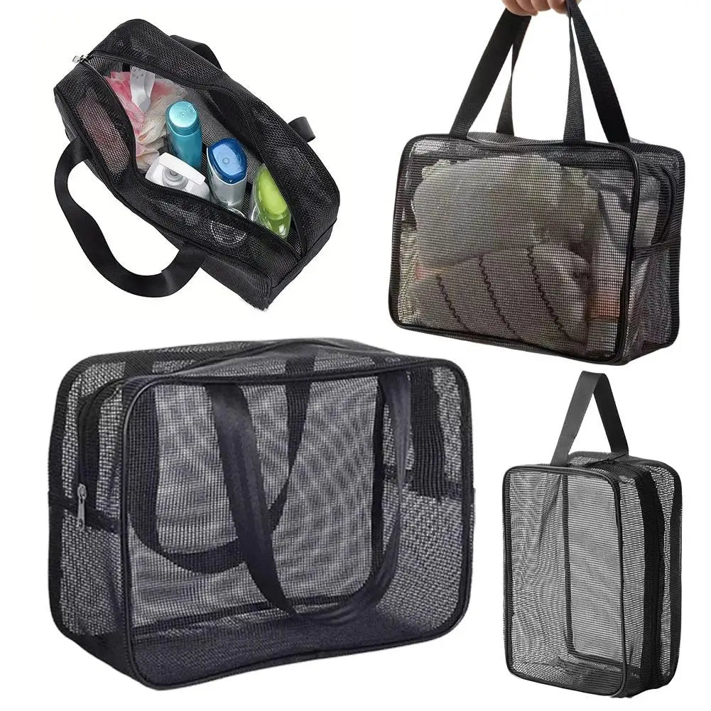 Mesh Shower Toiletry Bag – Large Capacity Bath & Travel Tote