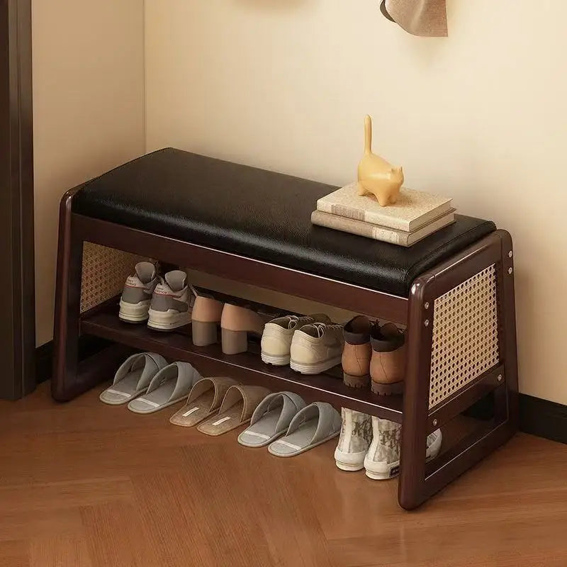 shoe change stool shoes can be worn at home, the shoe cabinet can be integrated and stored, and the entrance is narrow. Oasis Select