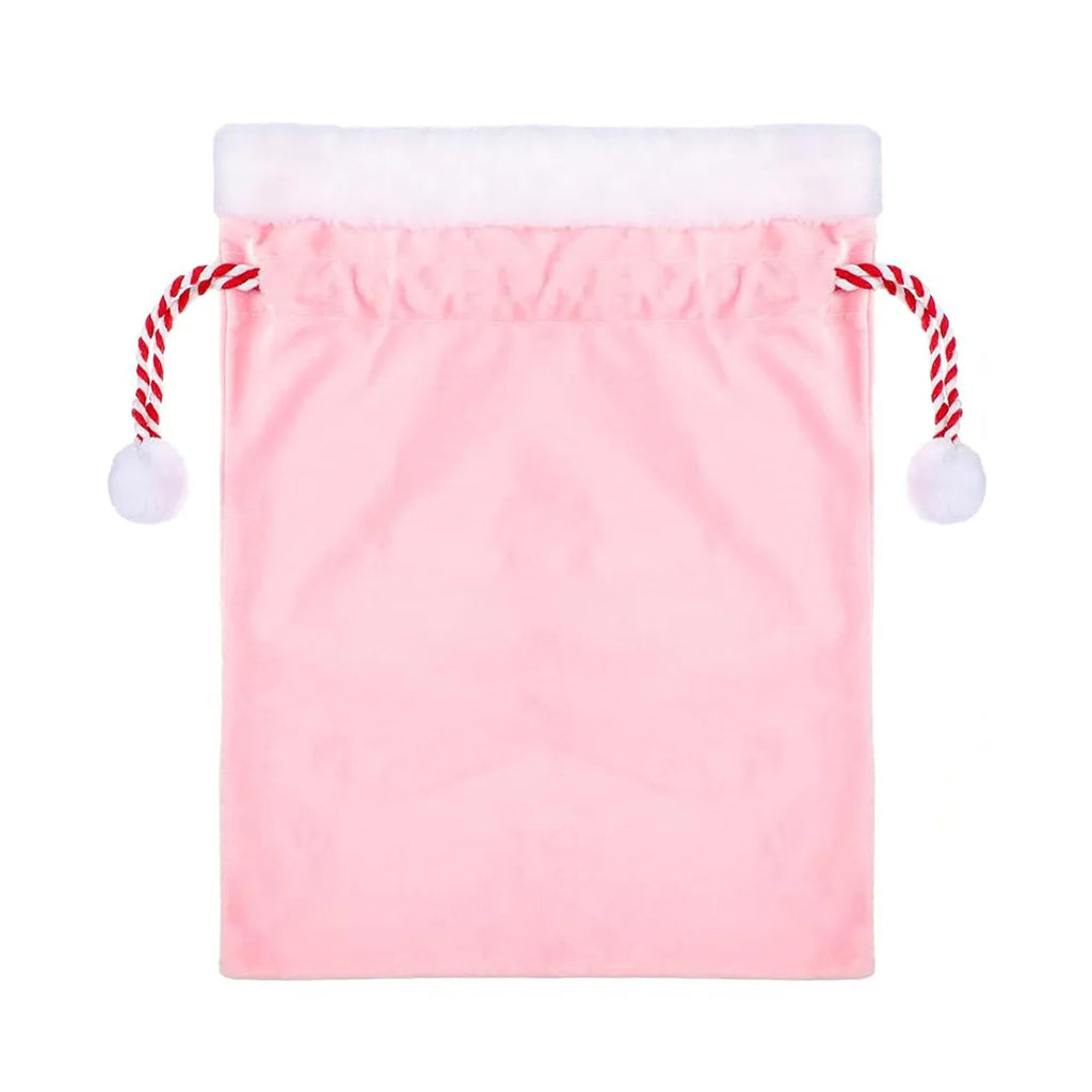 Velvet Red Santa Claus Gift Bags with Drawstring Large Capacity Xmas Santa Present Storage Bag Party Supply Xmas Present Bag Oasis Select pink-50X70CM other