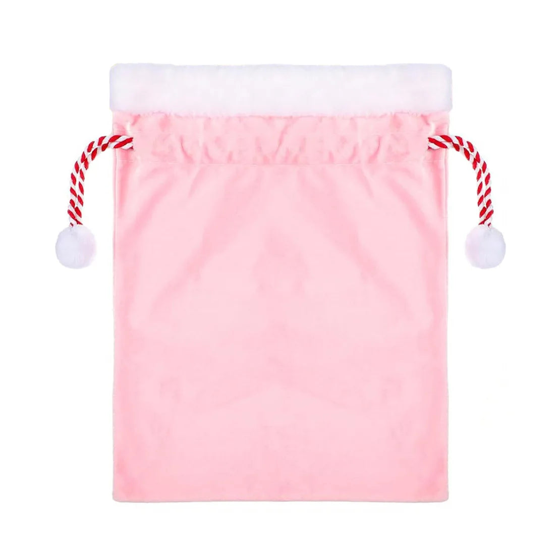 Velvet Red Santa Claus Gift Bags with Drawstring Large Capacity Xmas Santa Present Storage Bag Party Supply Xmas Present Bag Oasis Select pink-50X70CM other